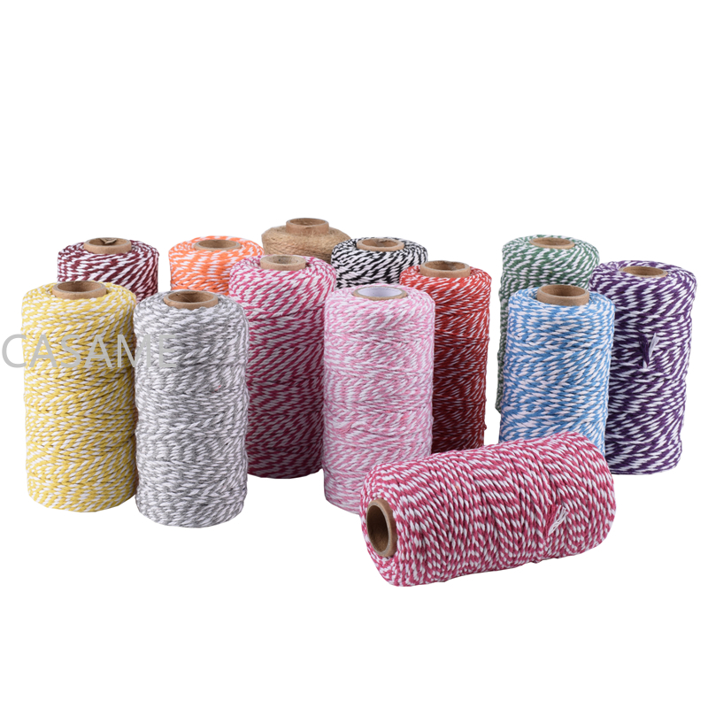 Macrame Cord Cotton - متعددة الملونة موضوع الحبل الحرف اليدوية