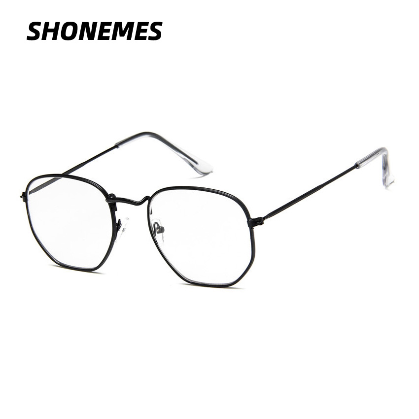 Art Craft Glasses - نظارات SHONEMES سداسية بإطار معدني عتيق