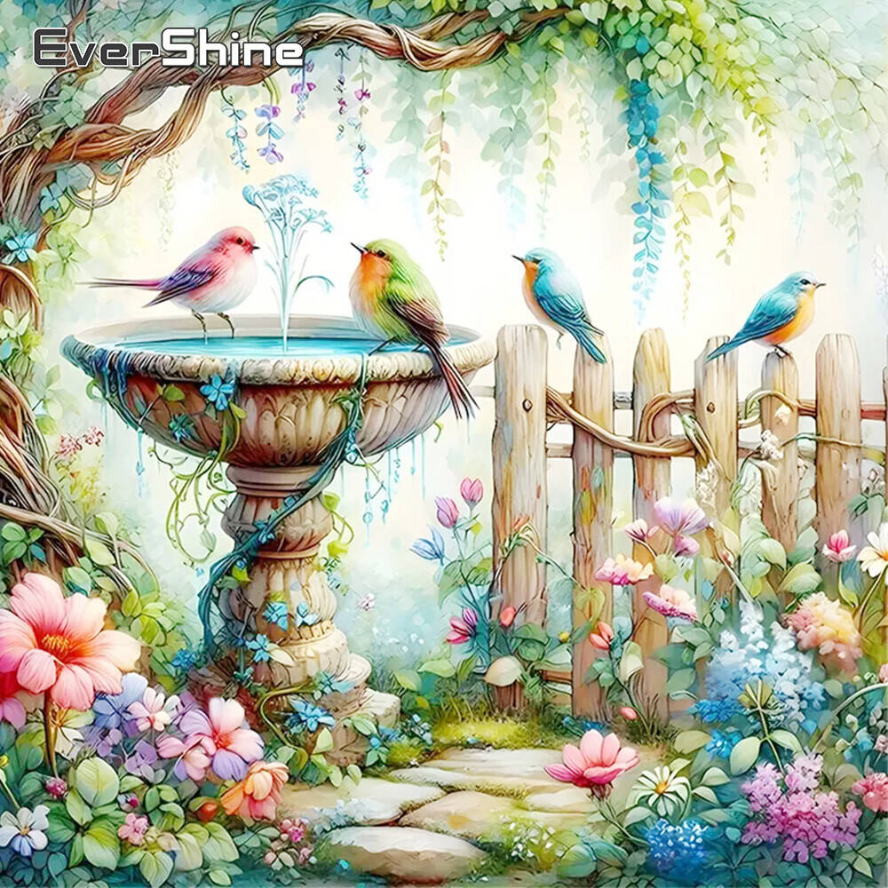 Art Craft Hobbies - Evershine المناظر الطبيعية الماس الفسيفساء الطيور