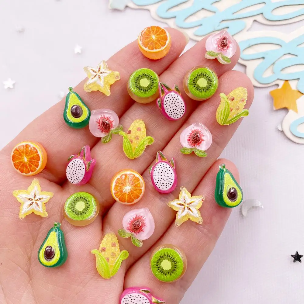 Art And Craft Vegetable - 50 قطعة الراتنج لطيف صغير ملون