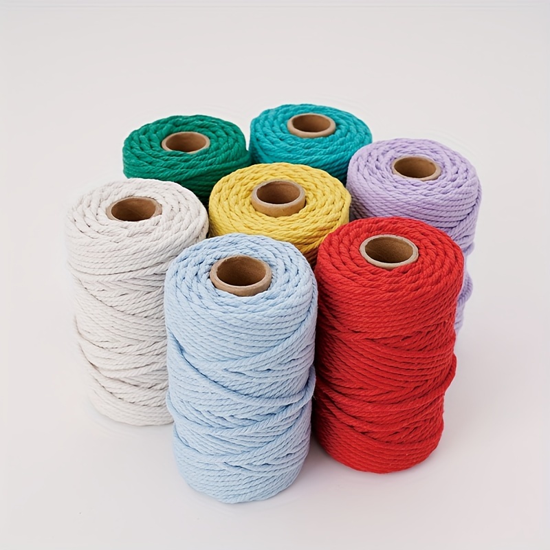 3 مللي متر حبل قطني طبيعي وملو - مراجعة Macrame Cord Cotton وسعره