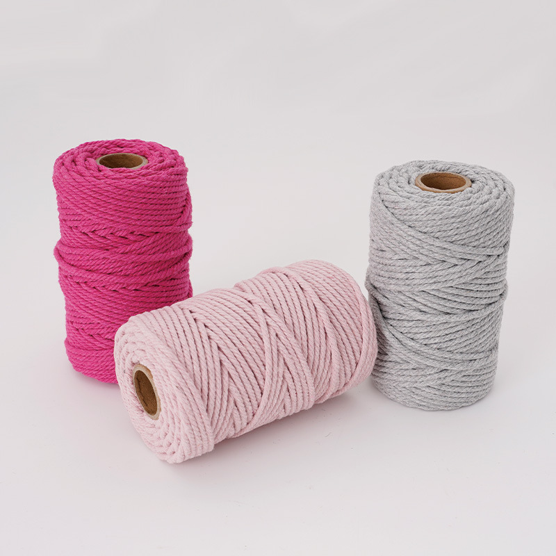 3 مللي متر حبل قطني طبيعي وملو - مراجعة Macrame Cord Cotton وسعره