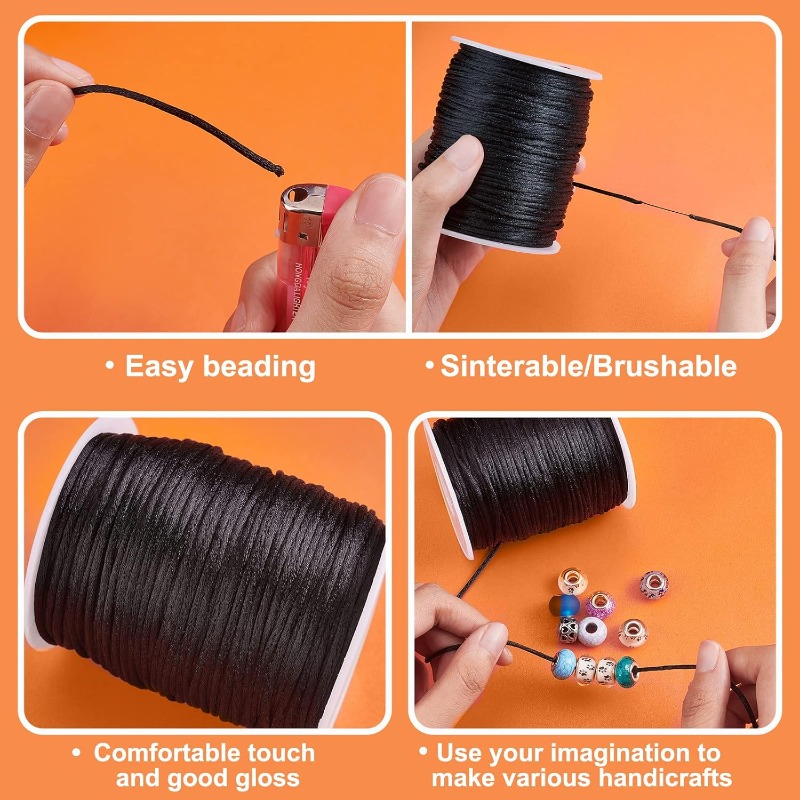 حبال ساتان راتيل ، خيط سوار حر - مراجعة Macrame Cord Cotton وسعره