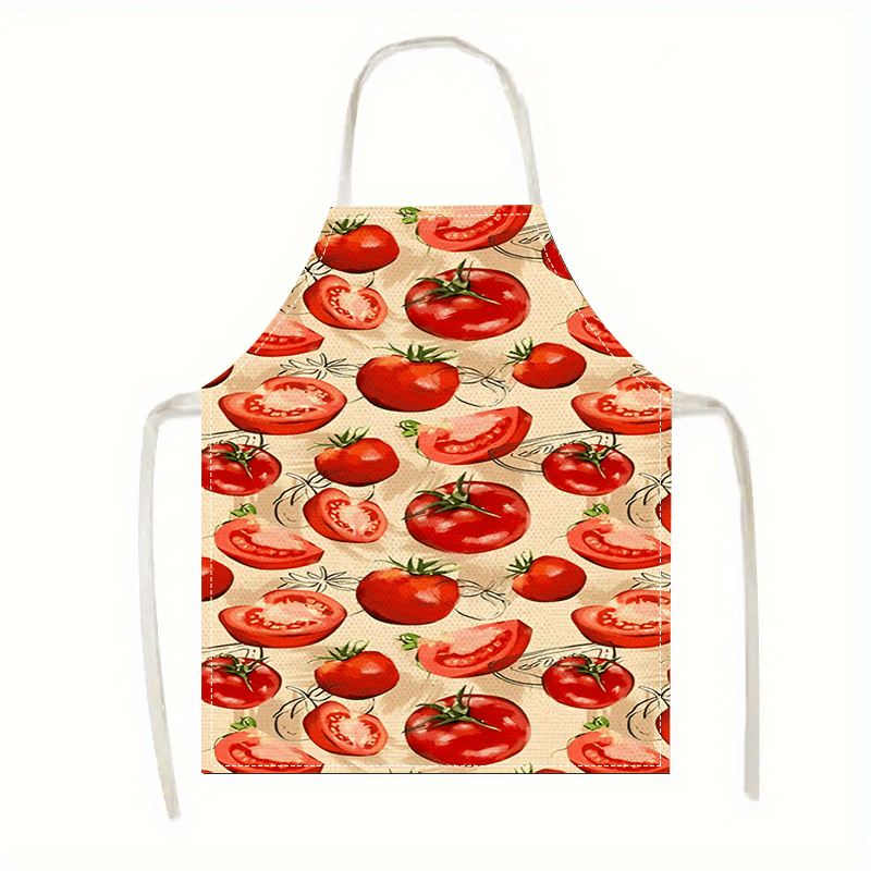 مريلة طهي حمراء بتصميم طماطم،  - مراجعة Art And Craft Vegetable وسعره