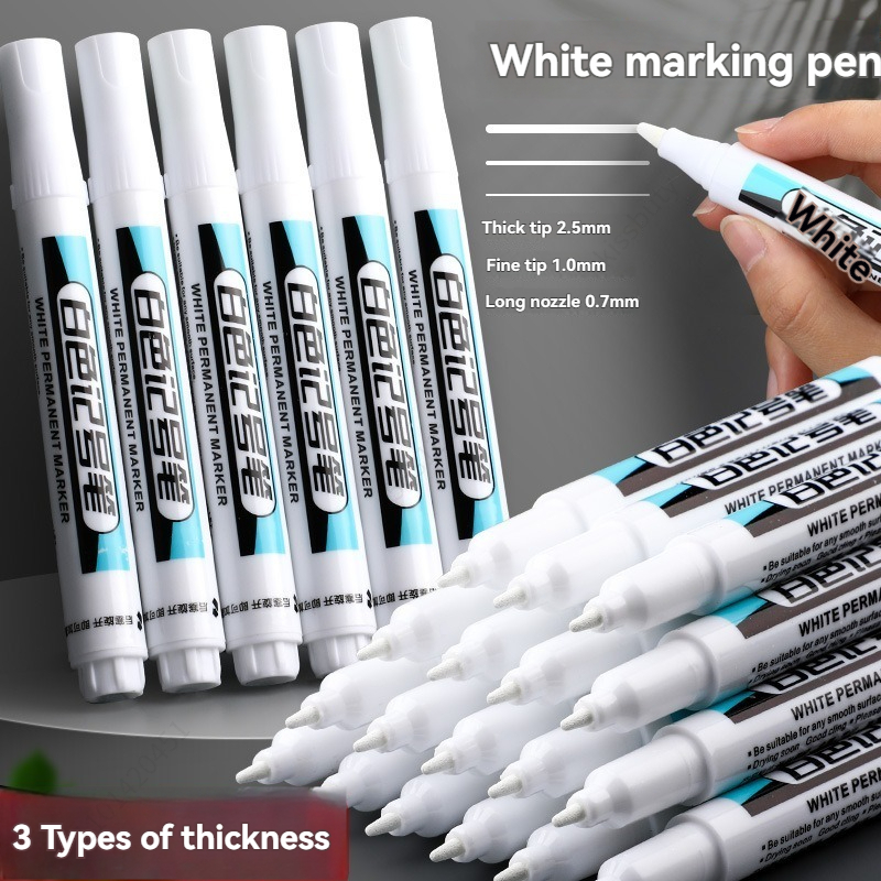 مجموعة أقلام تحديد دائمة بيضاء - مراجعة Illustration Marker Set وسعره