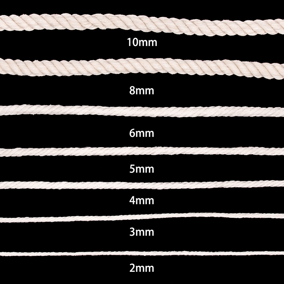 1 مللي متر-10 مللي متر 100% ال - مراجعة Macrame Cord Cotton وسعره